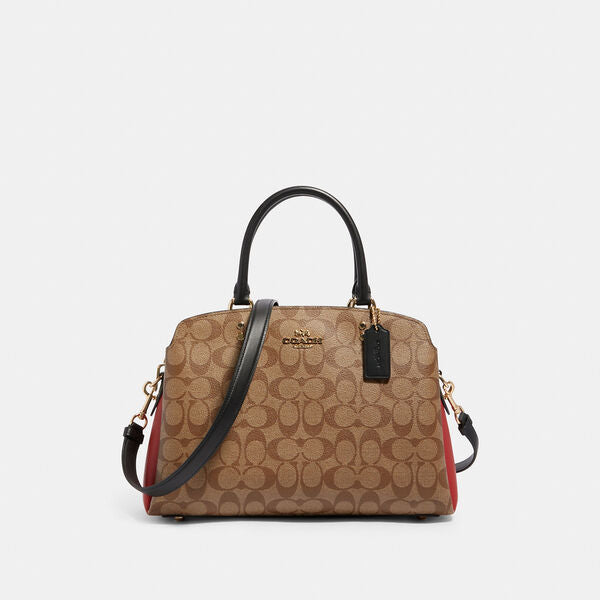 Coach Mini Lillie Carryall In Signature Canvas