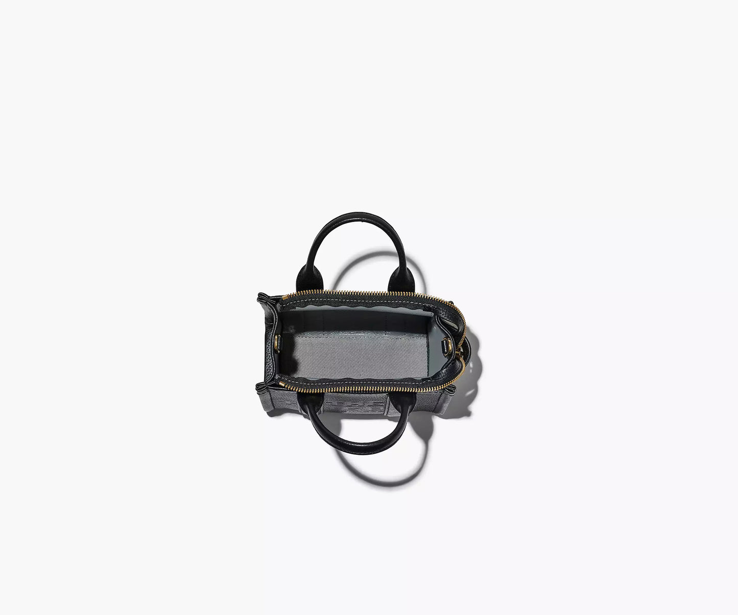 MARC JACOBS THE LEATHER MINI TOTE BAG (BLACK)