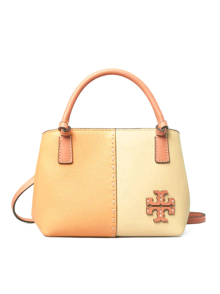 Tory Burch McGraw Mini Color-Block Jackfruit
