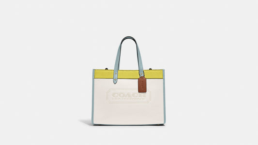 Coach Field Tote 30 In Colorblock With Coach Badge