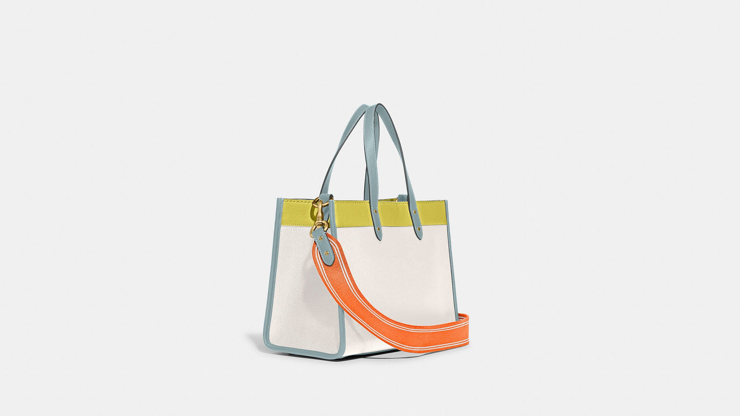 Coach Field Tote 30 In Colorblock With Coach Badge