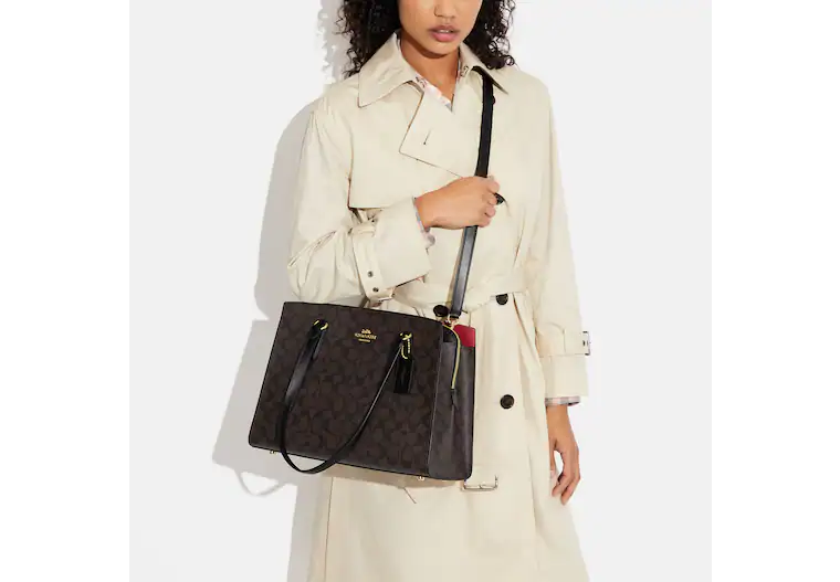 Coach Tatum Carryall In Signature Canvas