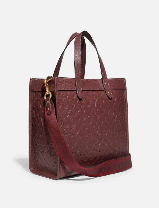 COACH FIELD TOTE IN SIGNATURE LEATHER