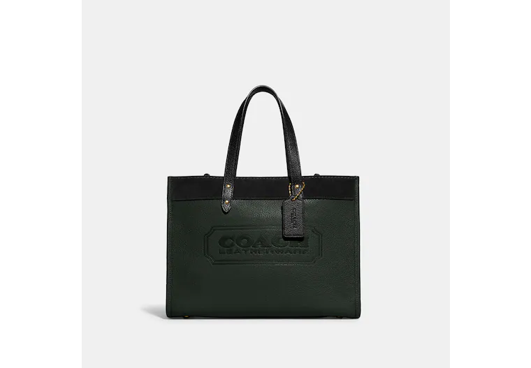 Coach Field Tote 30 In Colorblock With Coach Badge