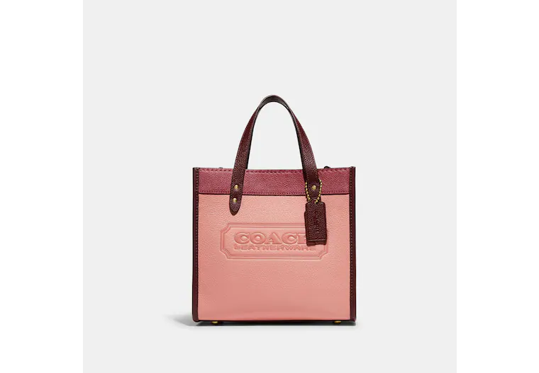 Field Tote 22 In Colorblock With Coach Badge