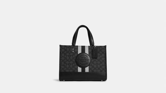 Coach Dempsey Carryall In Signature Jacquard With Stripe And Coach Patch