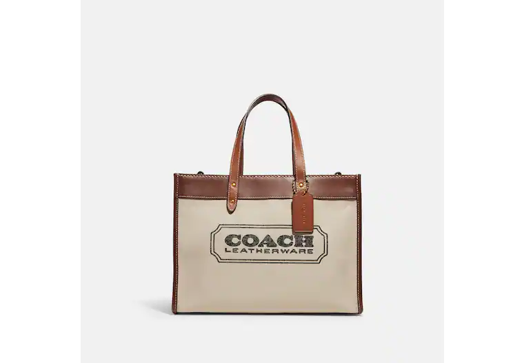 Coach Field Tote 30 With Coach Badge