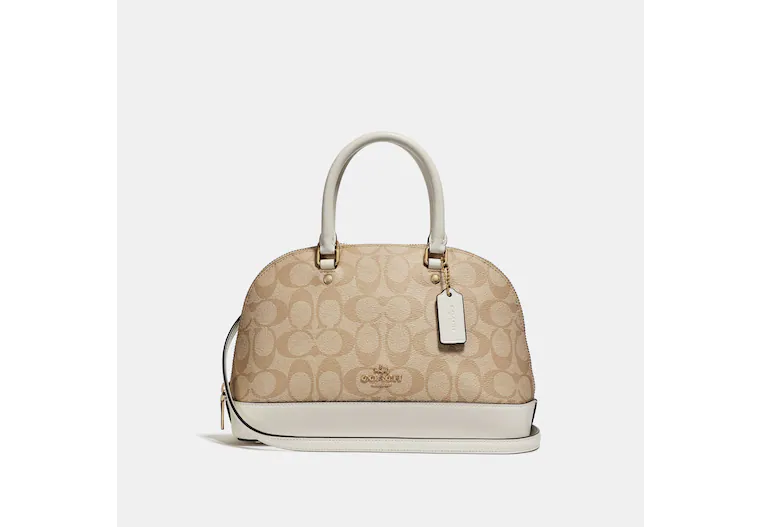 Coach Mini Sierra Satchel In Signature Canvas