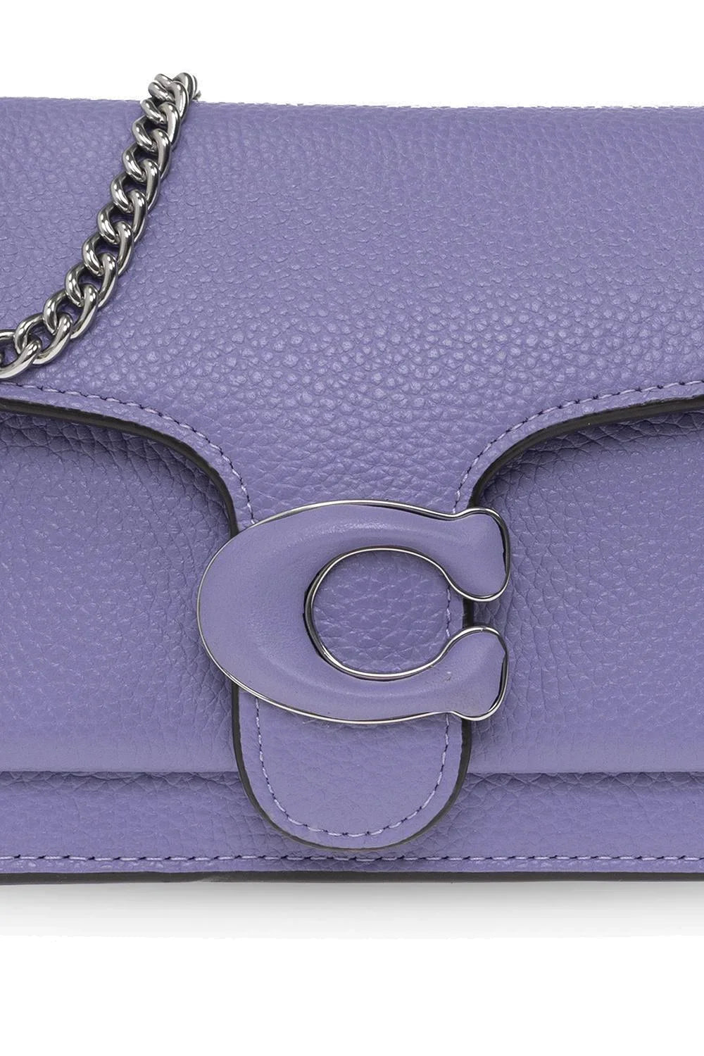 Coach Tabby Logo Plaque Chain Clutch 20