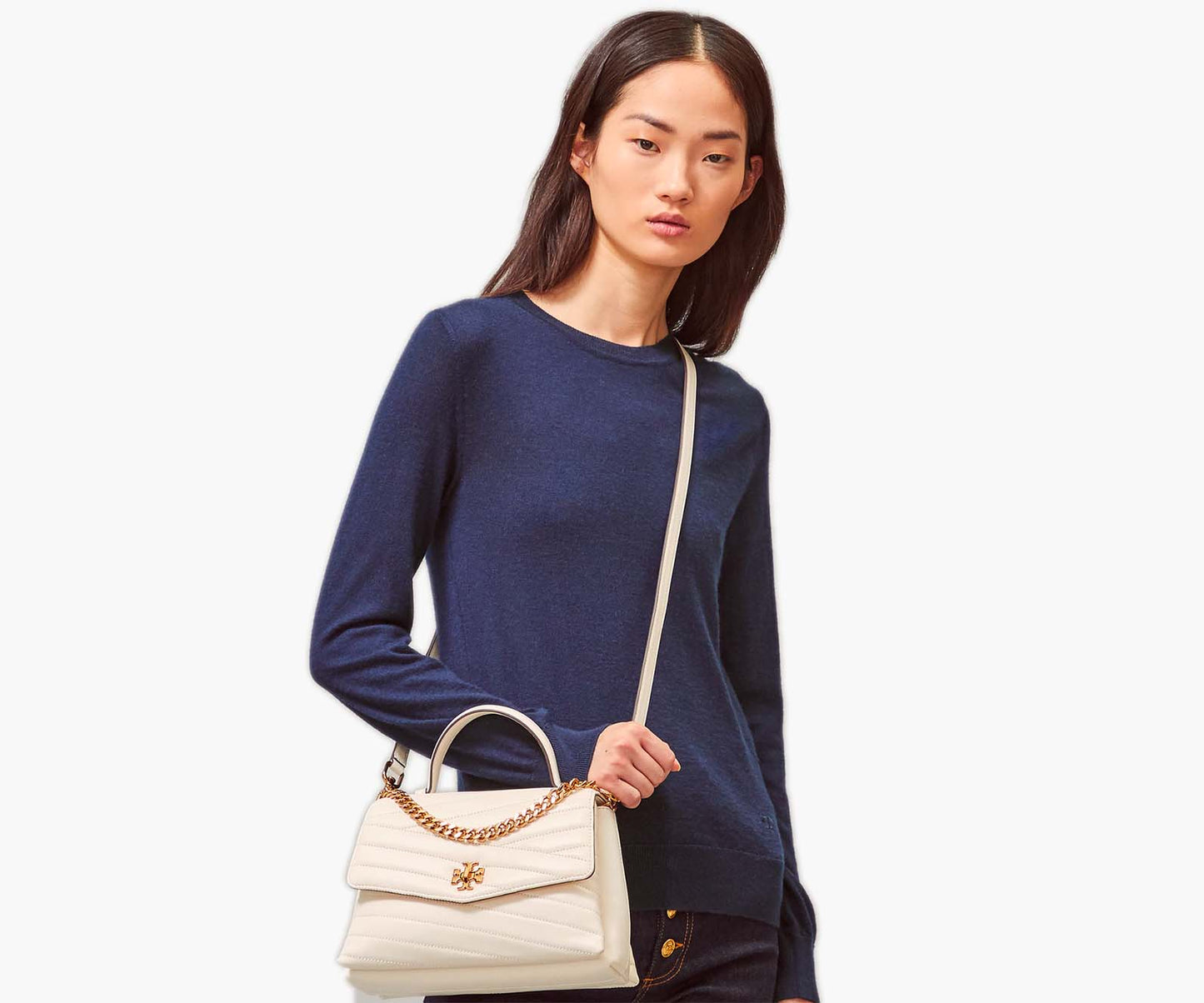 Tory Burch – Kira Chevron Top Handle Satchel