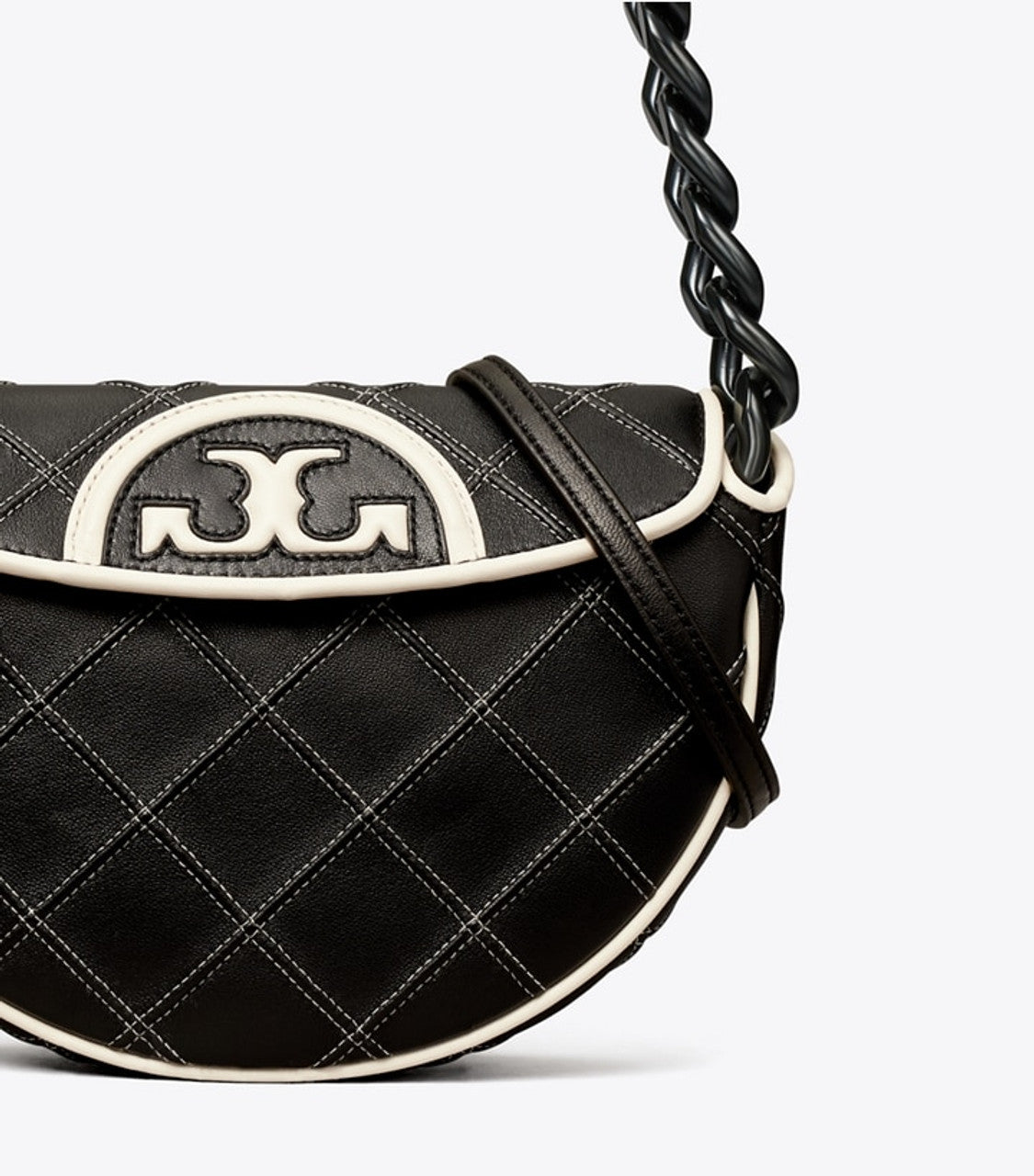 TORY BURCH Mini Fleming Soft Crescent Bag