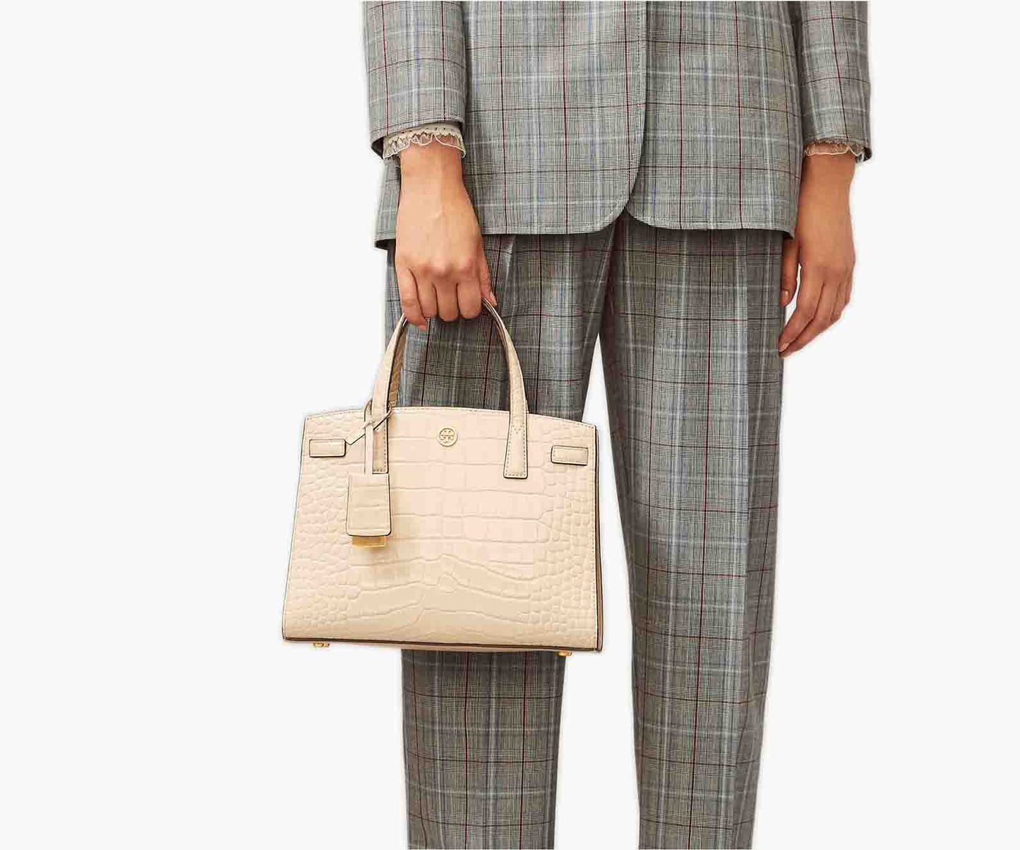 Tory Burch – Walker Croc Embosed Medium Satchel